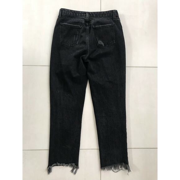 Carmar Distressed High Waist Button Fly Crop Cut Off Jeans - Picture 7 of 10